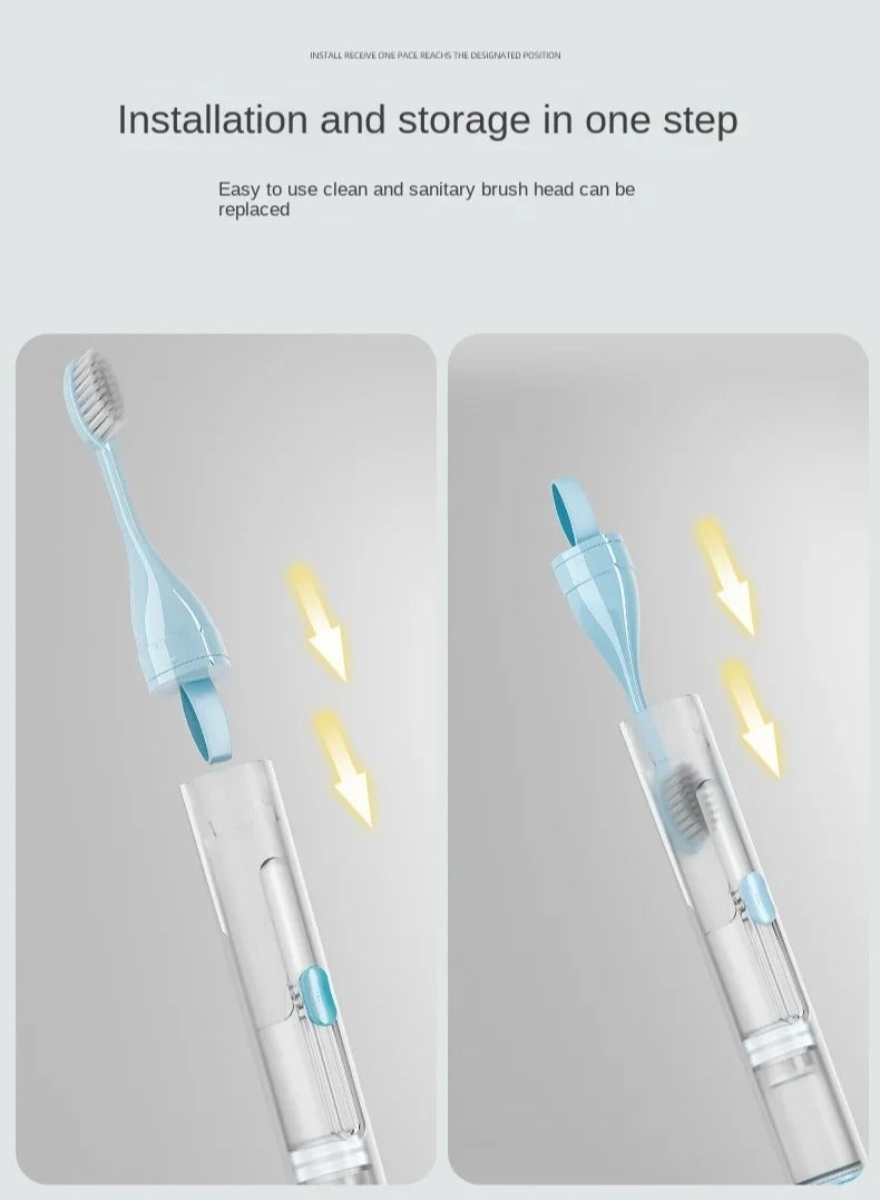 Generic 1PC Travel Portable Folding Toothbrush Travel Super Soft Bristle Toothbrush Set Creative Tooth Clean Tools Can Hold Toothpaste  - Image 3