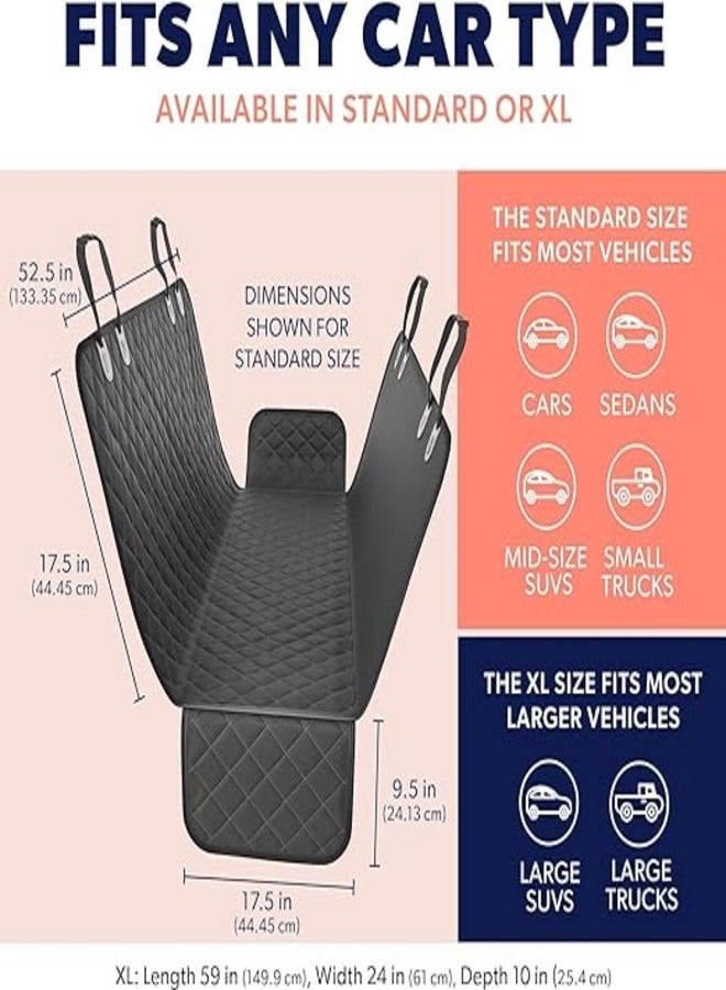ADAK Adak Dog Car Seat Cover, Pet Cover Back-Seat Protector, Scratch-Resistant, Nonslip, Crafted for All Cars, Trucks, and SUVs, Ackseat Protection Against Dirt and Pet Fur, 100% Waterproof Seat Cover  - Image 5