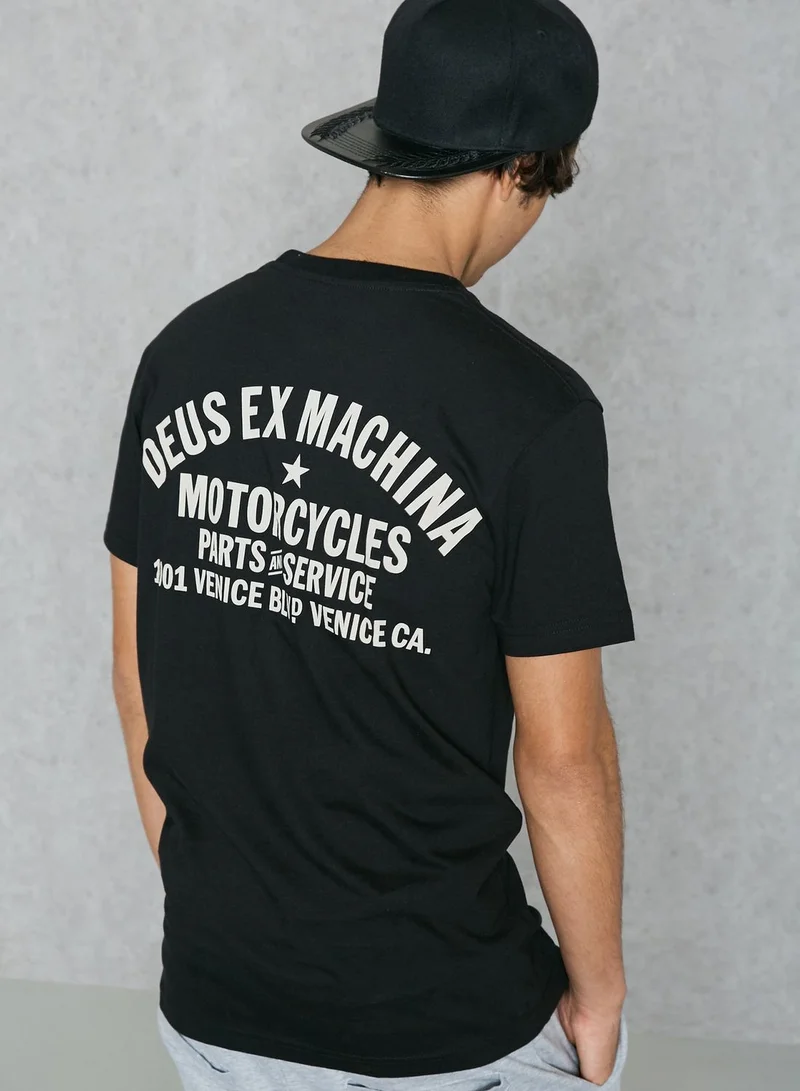 Deus Ex Machina Bald Terrier V-Twin T-Shirt