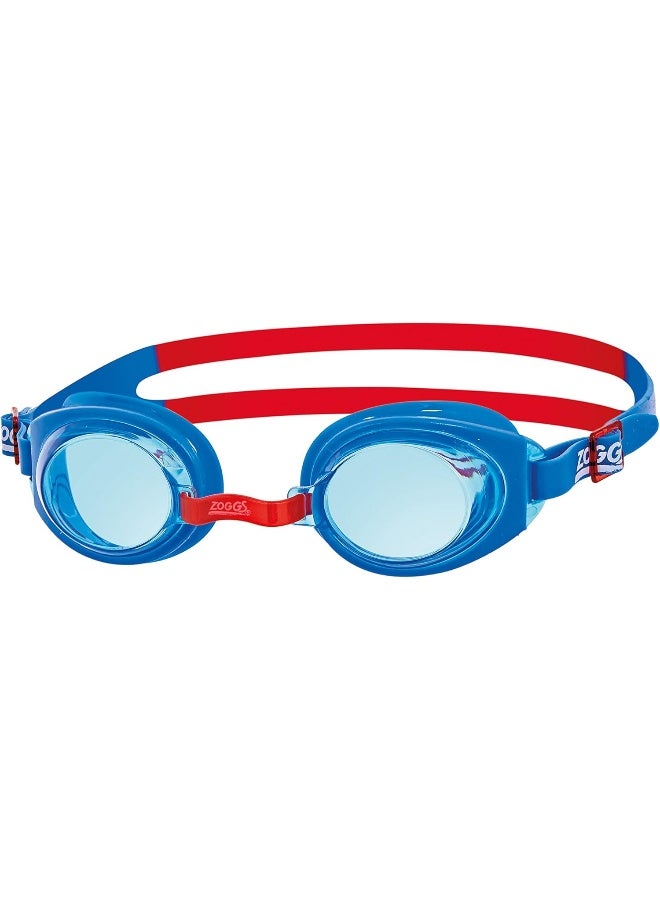 ZOGGS Zoggs Kids' Ripper Junior Swimming Goggles Anti-fog And UV Protection, Blue, Red, Tint, 6-14 Years - Image 1