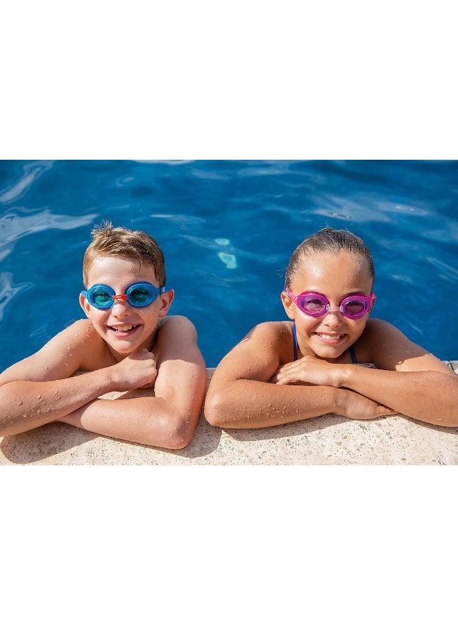 ZOGGS Zoggs Kids' Ripper Junior Swimming Goggles Anti-fog And UV Protection, Blue, Red, Tint, 6-14 Years - Image 5