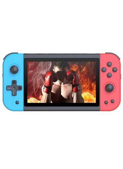 Powkiddy X51 Handheld Game Console Retro Video Game Console Built-in 5700 Games, 5-inch Linux Open Source Game Console Portable Gaming Console for Gameboy 64G (Reddish-blue)  - Image 1