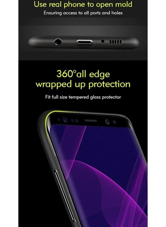 erorex Compatible With Samsung Galaxy S8 Plus Phone Case Ultra Thin Hard Anti Scratch Protective Phone Case Cover For Galaxy S8 Plus Black 6.2Inch - Image 2