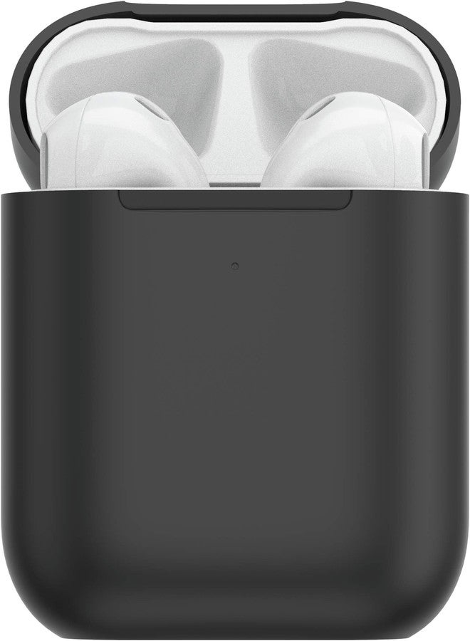 PopSockets PopGrip Headphone Case Compatible with AirPods: Swappable Grip and AirPods Holder for Phones and Tablets - Black - Image 3