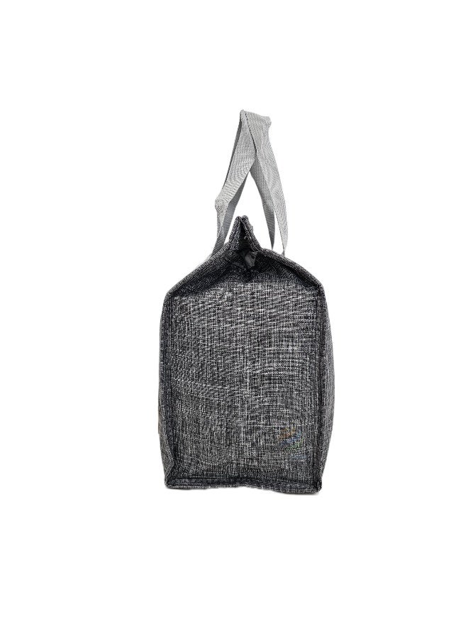 Insulated Lunch Tote Bag – Reusable Cooler Bag with Leakproof Interior, Large Capacity, Thermal Food Storage for Office, School, Picnic and Travel (Grey) - Image 4