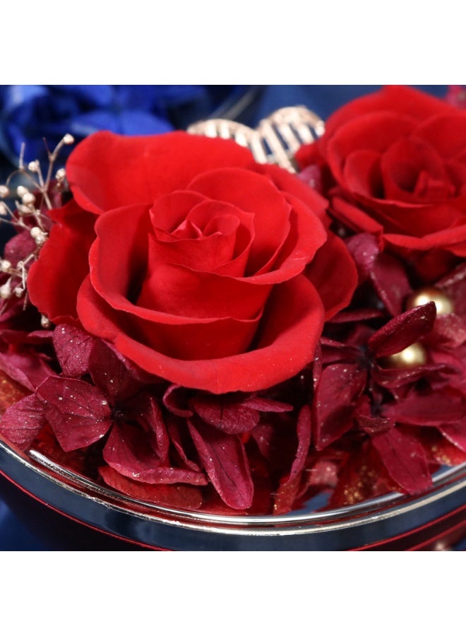 Preserved Real Red Rose in Heart Glass Display Case - Eternal Rose Gift Box for Women, Wife, Girlfriend, Mom - Valentine's, Anniversary, Birthday Keepsake - Image 4