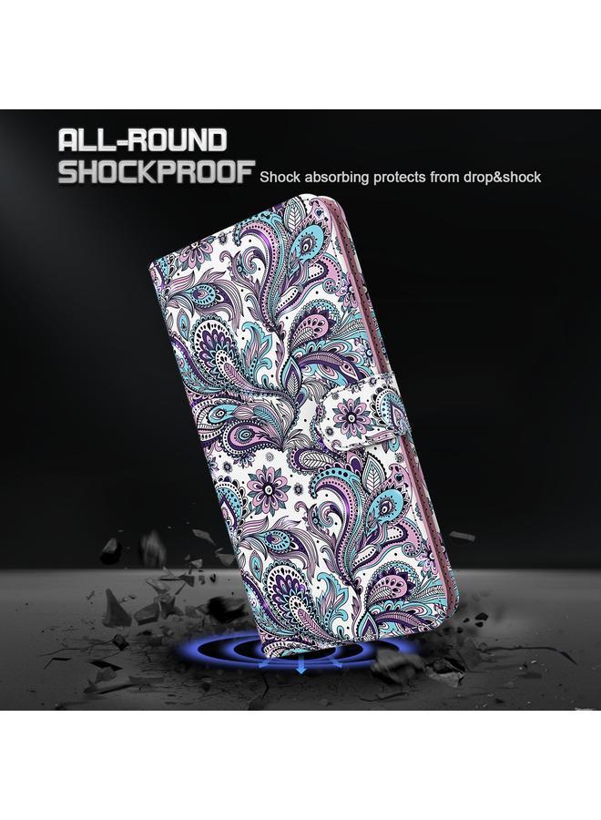 S-TOP Case For Samsung Galaxy A32 4G 3D Painting Pattern TPU + PU Leather Phone Case - Image 4