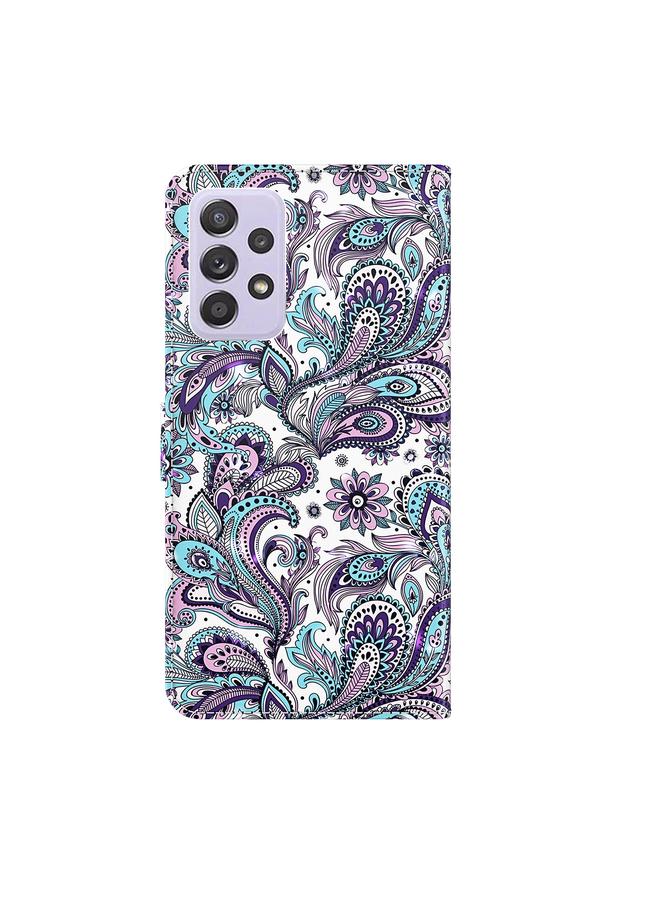 S-TOP Case For Samsung Galaxy A32 4G 3D Painting Pattern TPU + PU Leather Phone Case - Image 3