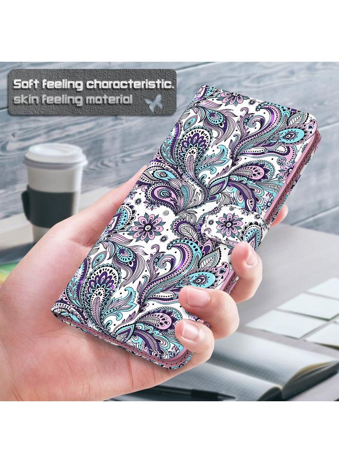 S-TOP Case For Samsung Galaxy A32 4G 3D Painting Pattern TPU + PU Leather Phone Case - Image 5