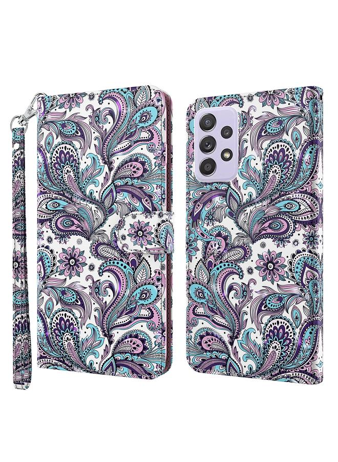 S-TOP Case For Samsung Galaxy A32 4G 3D Painting Pattern TPU + PU Leather Phone Case - Image 1