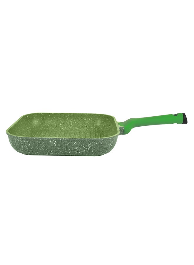 Prestige Granite Non-Stick Aluminium Square Grill Pan Green 28cm - Image 4