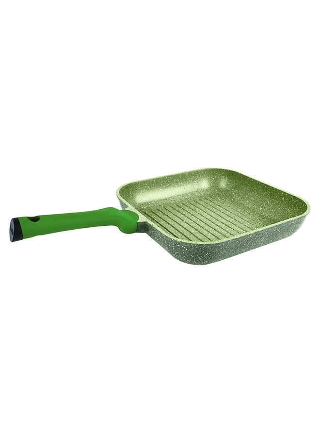 Prestige Granite Non-Stick Aluminium Square Grill Pan Green 28cm - Image 3