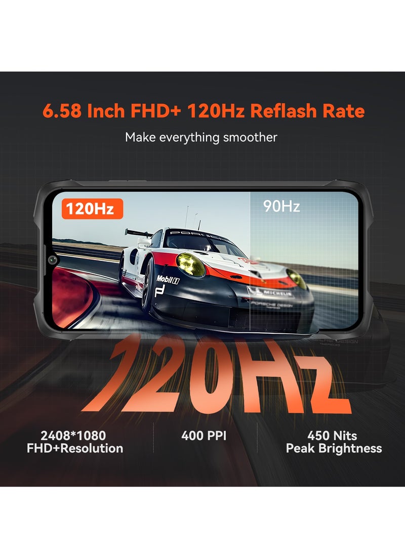 Cubot Kingkong 9 Rugged Smartphone 120hz 6.583-Inch Screen 12GB RAM 512GB ROM 10600mAh Battery 33W Fast Charging 100MP Main 24MP Night Vision Camera 4G Network NFC  - Image 2