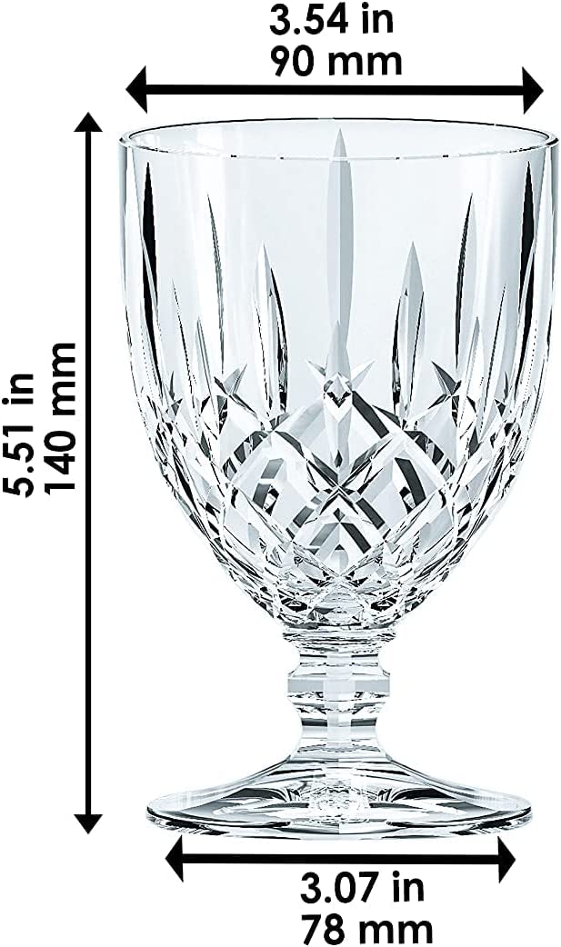 Nachtmann Noblesse Collection Tall Goblet, Set of 4, Made of Crystal Glass, Clear, for Holidays, Parties, Weddings, Water Drinking Glasses, Goblets, Dishwasher Safe, 350 ML (Imported from Germany) - Image 3
