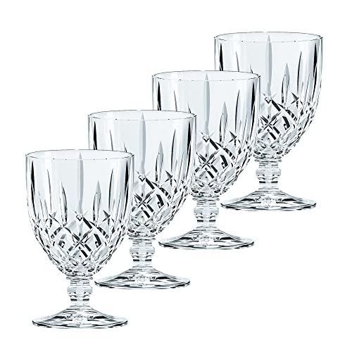 Nachtmann Noblesse Collection Tall Goblet, Set of 4, Made of Crystal Glass, Clear, for Holidays, Parties, Weddings, Water Drinking Glasses, Goblets, Dishwasher Safe, 350 ML (Imported from Germany) - Image 1