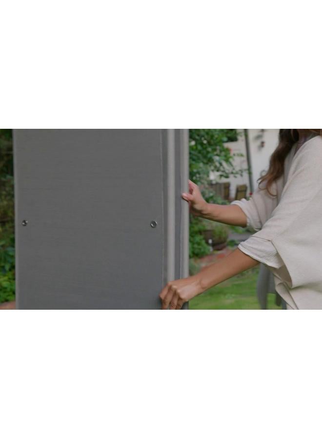 Privacy Screen, Outdoor, Grey, 185X150 Cm - Image 2