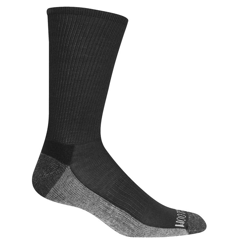 Fruit of the Loom mens Essential 6 Pair Pack With Cushion and Arch Support Casual Sock, Black, 6.5-12 shoe size and 10-13 socks size - Image 2