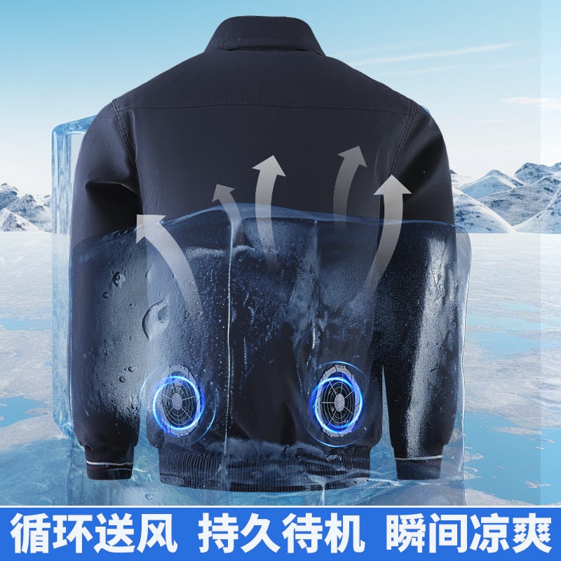 Air-Conditioned Work Jacket with Fan, Unisex - Image 4