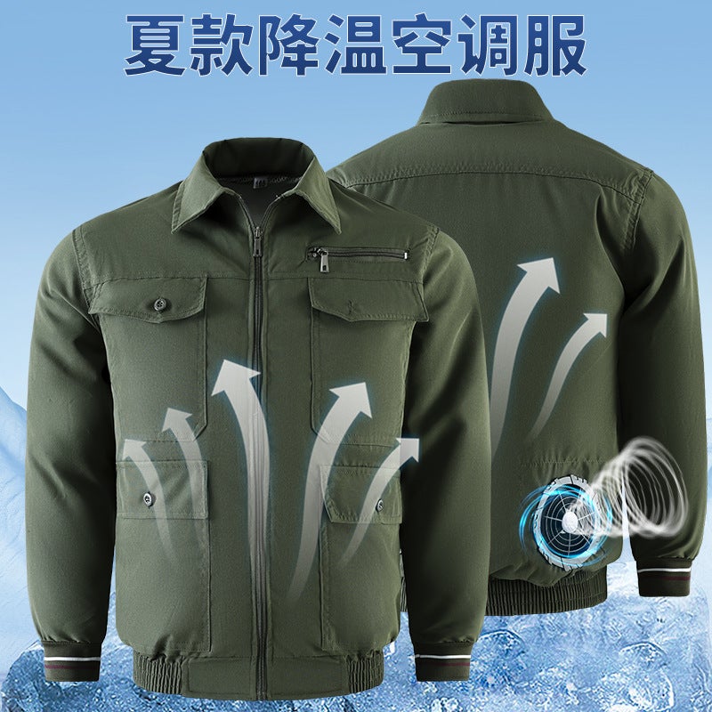 Air-Conditioned Work Jacket with Fan, Unisex - Image 2