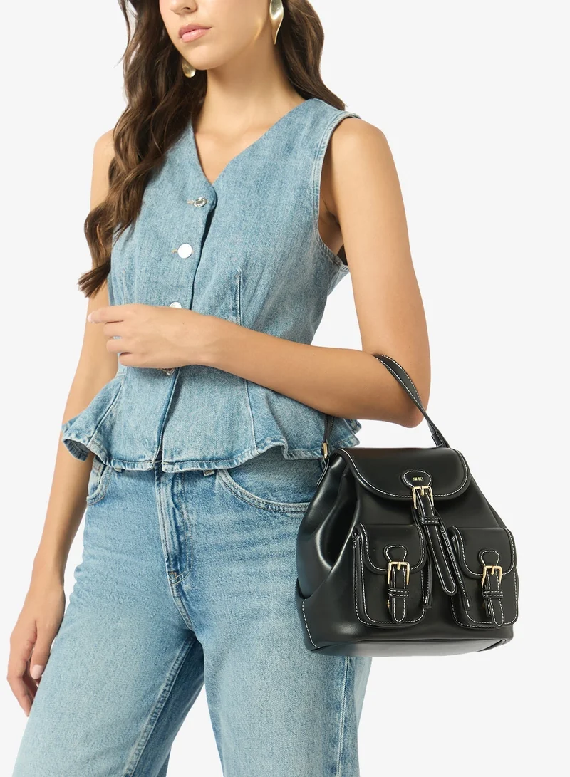 Jw Pei Harper Buckle Pocket Backpack