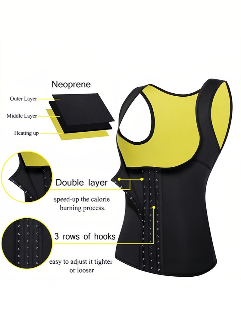 Generic - Adjustable waist trainer for women, slimming belt with belly sauna bandage, waist slimmer with belly shaping compression belt, corset waist trainer L - Image 1