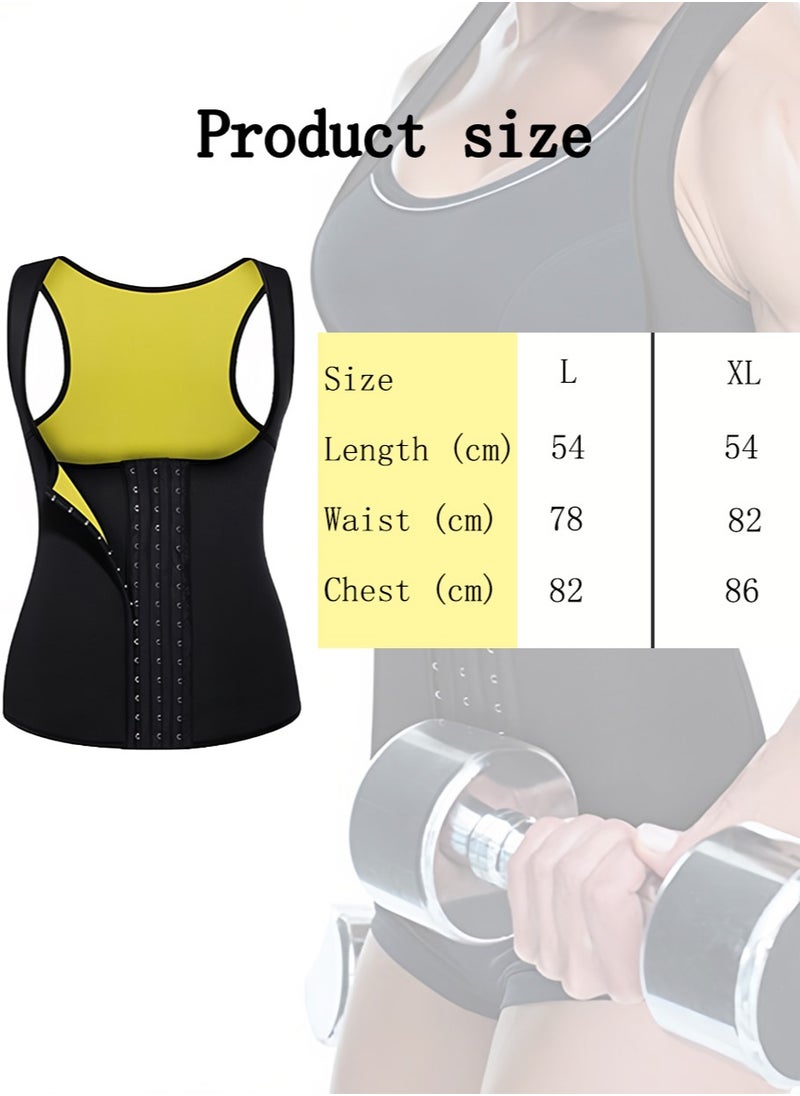 Generic - Adjustable waist trainer for women, slimming belt with belly sauna bandage, waist slimmer with belly shaping compression belt, corset waist trainer L - Image 1