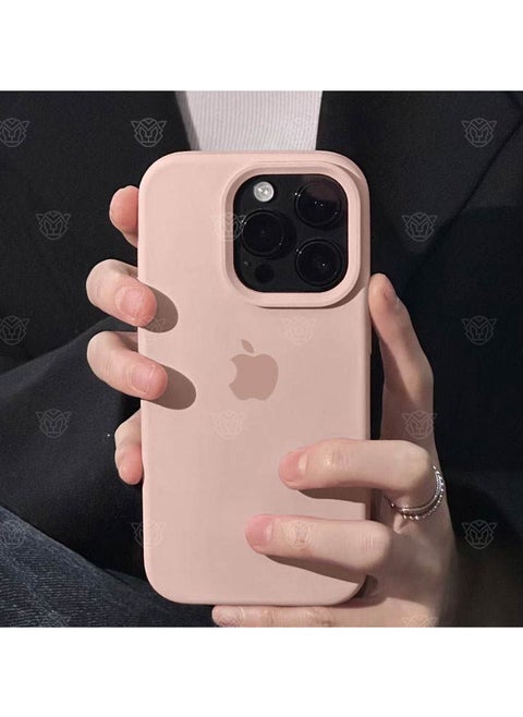 iPhone 16 Pro Silicone Case Sand powder Color Shockproof Thin Cover, Resists  Scratches,  Phone Case for iPhone 16 Pro  Silicone Case Sand powder