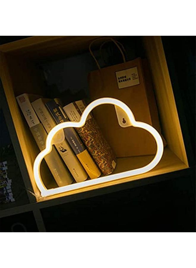 NIBEMINENT Warm White Cloud Neon Light  - Image 1