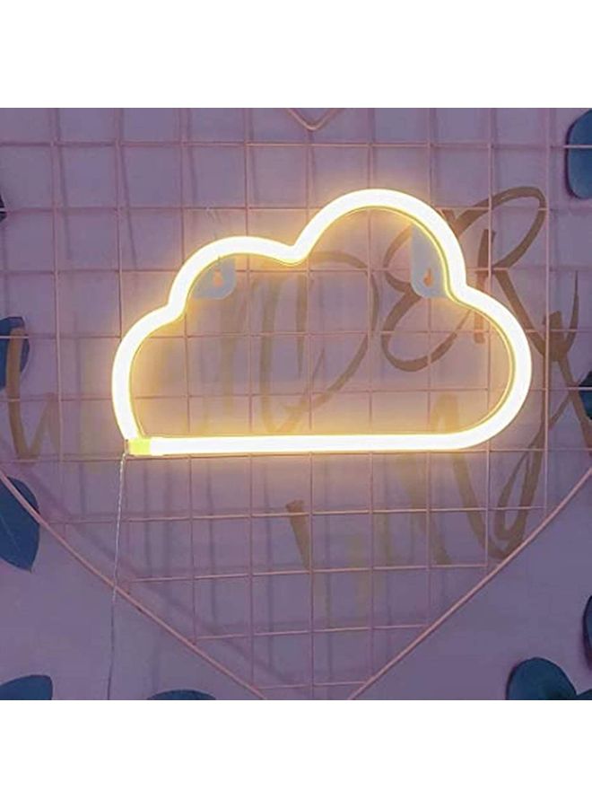 NIBEMINENT Warm White Cloud Neon Light  - Image 2