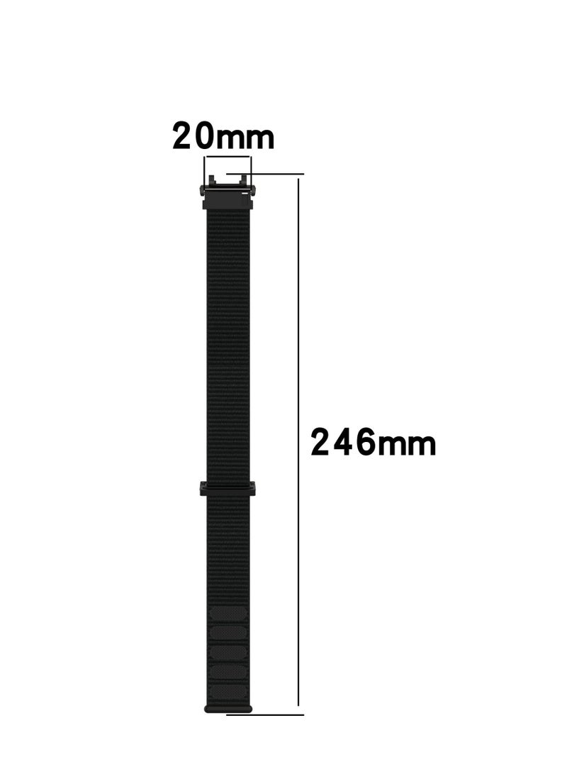 Nylon Watch Band Compatible for Amazfit Active Edge A2212 Strap Replacement Wristband Bracelet for Men & Women - Image 3