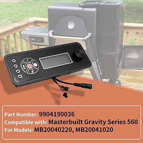 COMVIEE 9904190036 Controller Compatible with Masterbuilt Gravity Series 560 Digital Charcoal Grill + Smokers, Digital Control Panel (Non-Wifi) for Model: MB20040220, MB20041020 Replacement Part - Image 5