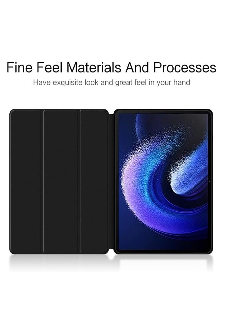 VKL حافظة متوافقة مع تابلت Xiaomi Redmi Pad SE مقاس 11 بوصة 2023، حافظة من جلد TPU خفيفة الوزن للغاية مع حامل حافظة تابلت مقاومة للصدمات  - Image 3