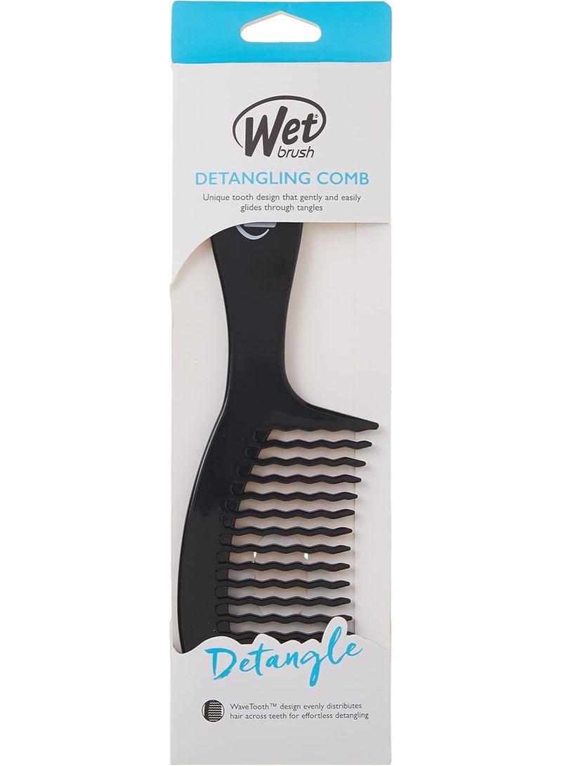 Wet Brush Detangling Comb Black - Image 2