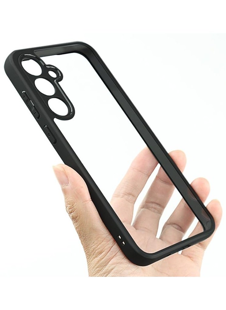 Generic Case Cover Shockproof Hard PC Back Soft TPU Frame Anti-yellowing Slim Protective Cover Compatible with Samsung Galaxy A15 (Clear)  - Image 3
