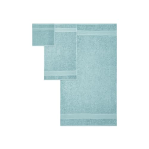 Trident Soft Comfort Air Rich Towels for Bath, 100% Cotton Towel, Super Soft, Highly Absorbent, 3 Pieces Towel Set, 500 GSM - Nile Blue - Image 5