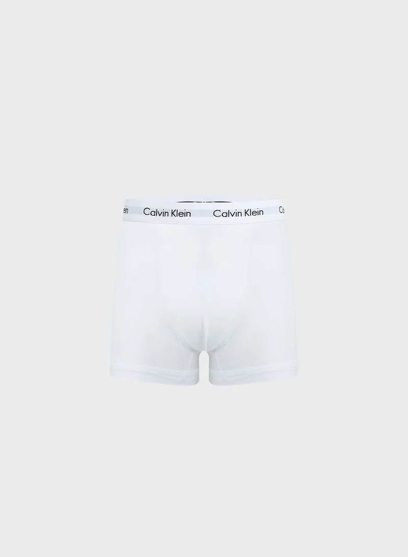CALVIN KLEIN 3-Pack Cotton Stretch Logo Waistband Trunks