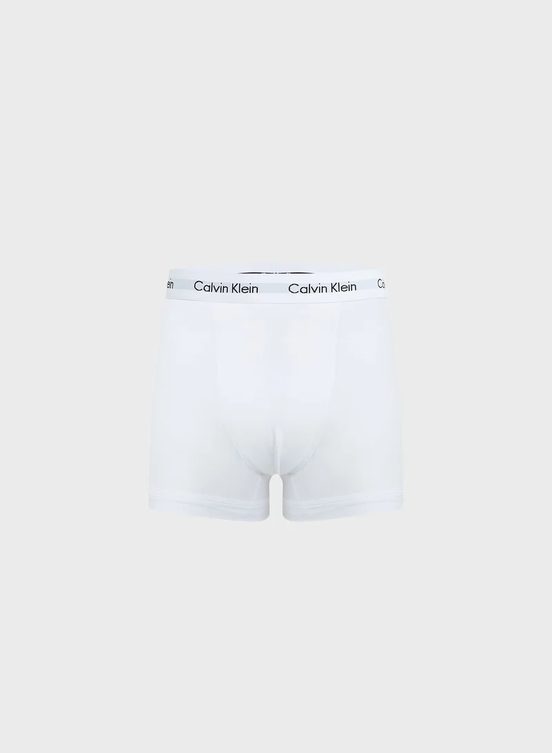 CALVIN KLEIN 3-Pack Cotton Stretch Logo Waistband Trunks