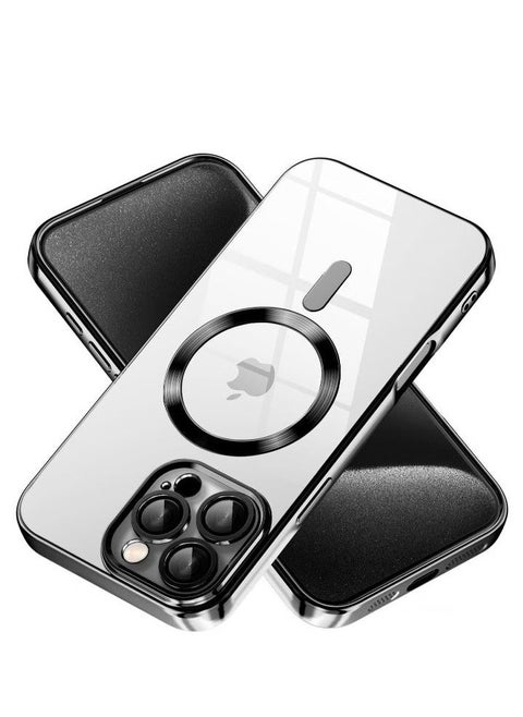 iPhone 16 Pro Max Magnetic Case – Compatible with MagSafe, Built-in Camera Protector, Soft TPU Anti-Scratch Shockproof Clear Case, Slim Design for iPhone 16 Pro Max 6.1 Inch
