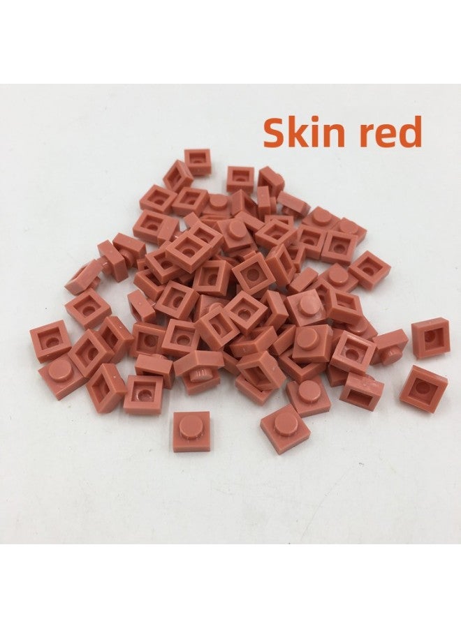 Building Block Parts Small Particles Basic Parts Short 1*1 Hole Pixel Particles Assembled Building Blocks Draw Two-dimensional Code 0.1 Kg/bag