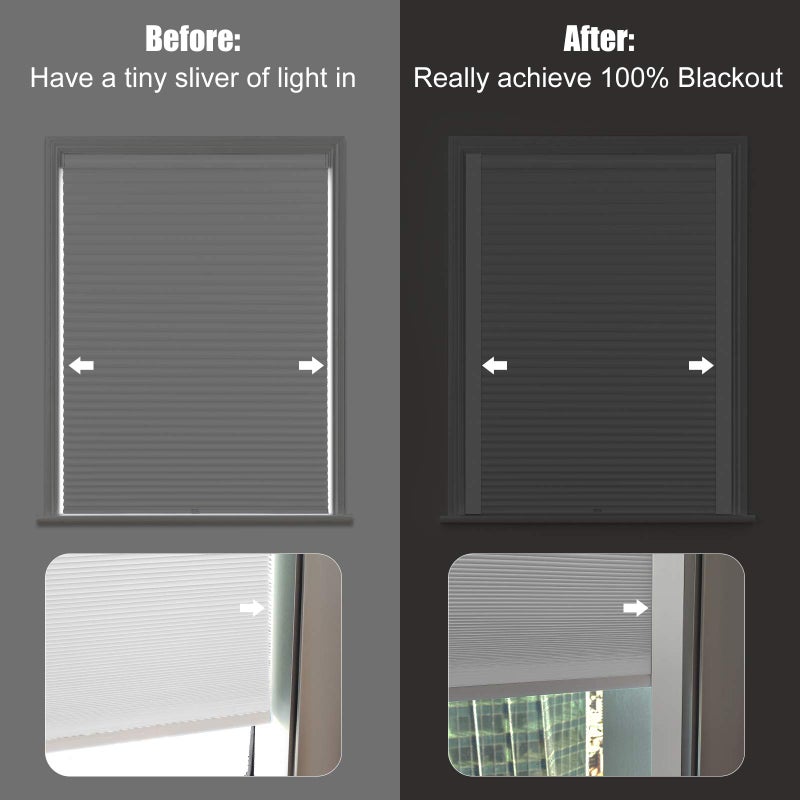 Keego Light Blocking PVC Strips for Window Shades & Blinds by Keego - Image 2