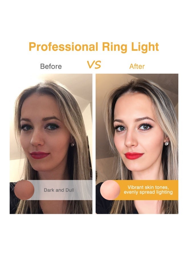 Kingone Clip on Ring Light, Rechargeable 60 LED Selfie Ring Light for Phone, Laptop, Tablet (3 Models, 5 Level Brightness) - Image 2