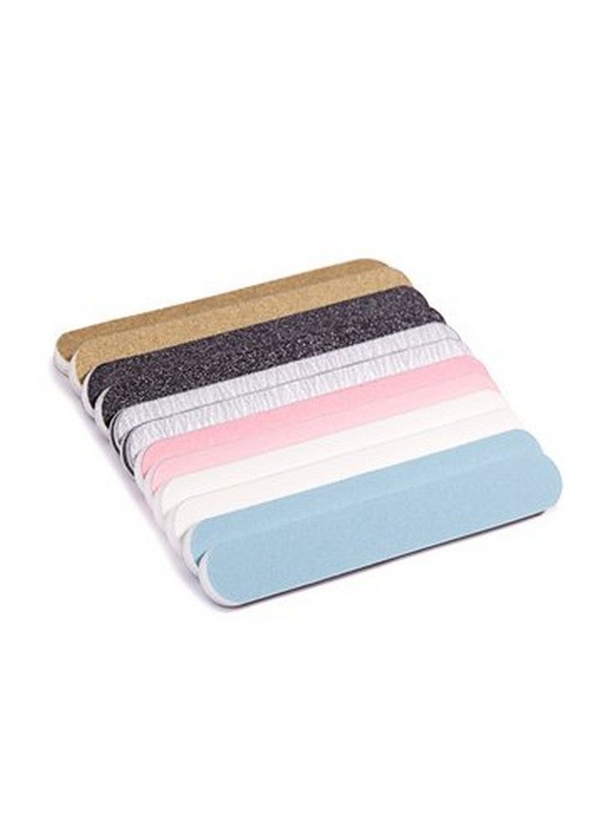 Iridesi Professional Colorful Mini Finger Nail Files Washable Emery Boards 31/2 Inches Long 12 Fingernail Files Per Pack - Image 2