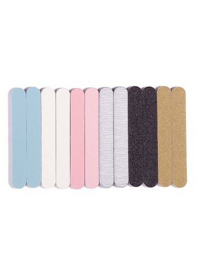 Iridesi Professional Colorful Mini Finger Nail Files Washable Emery Boards 31/2 Inches Long 12 Fingernail Files Per Pack - Image 4