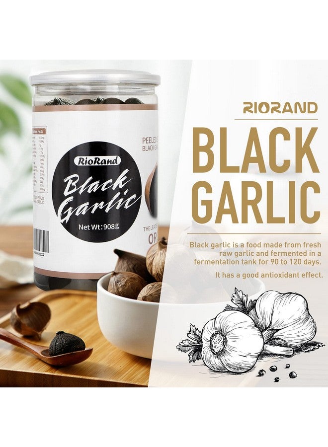 RioRand Black Garlic 908g / 2 Pounds Whole Peeled Black Garlic Aged for Full 90 Days Black Garlic Jar Equal to 4lbs of Whole Black Garlic (908g / 2 Pound) - Image 3