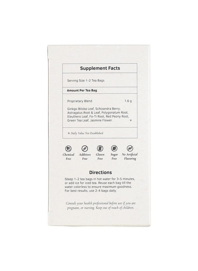 Health King Ginkgo Biloba Herb Tea Teabags 20 Count Box - Image 4