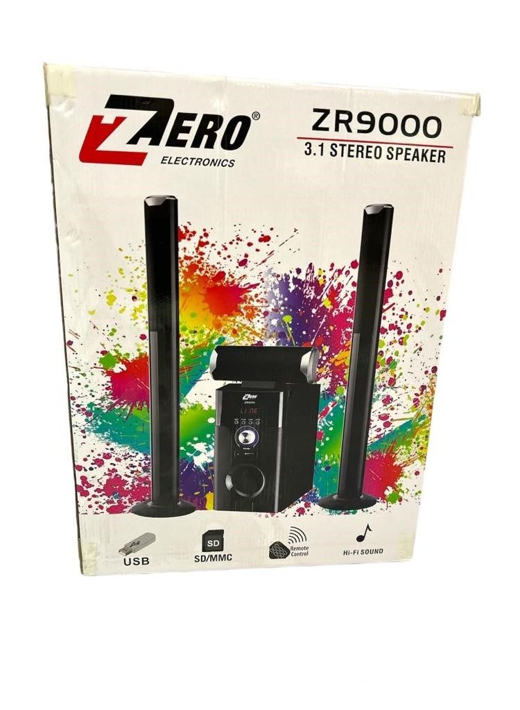 زيرو ZERO مكبر صوت ستيريو ZR-9000 SUB WOOFER6.5 - أسود - Image 3