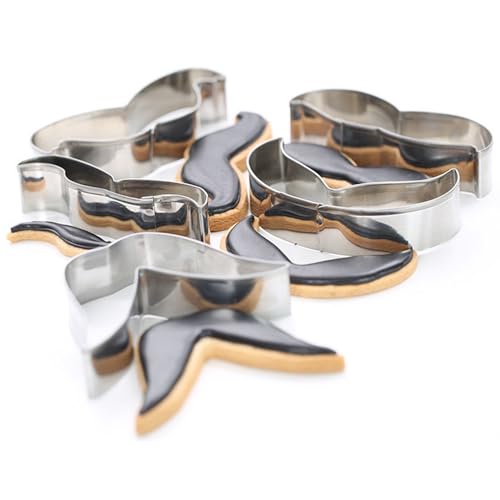 SK KALAIEN 5 Pieces Man Mustache Cookie Cutter Set Stainless Steel Cookie Cutter Fondant Biscuit Baking Mould - Image 5