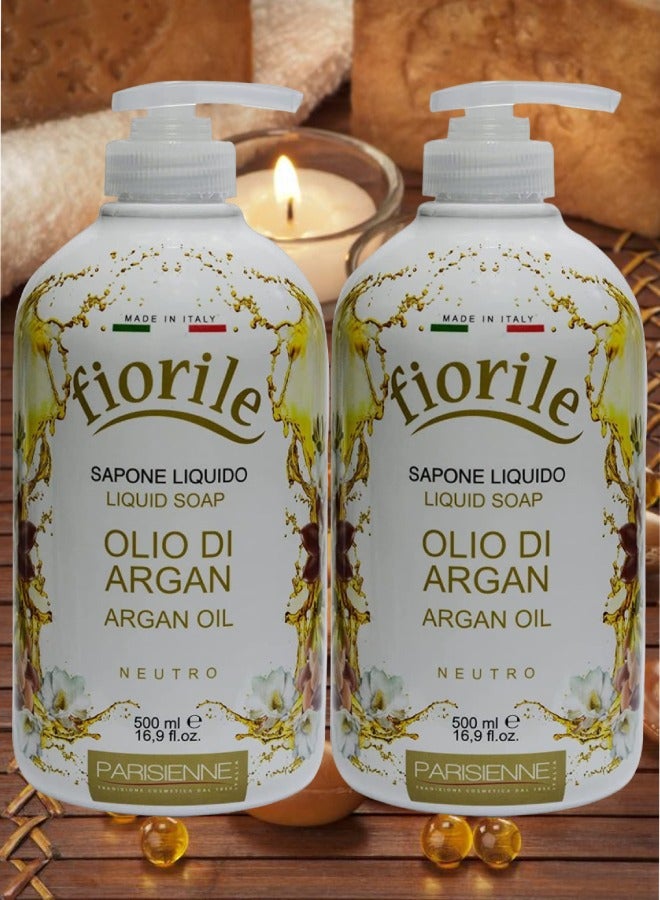 2 Pieces Fiorile Liquid Soap Argan Oil 500ml