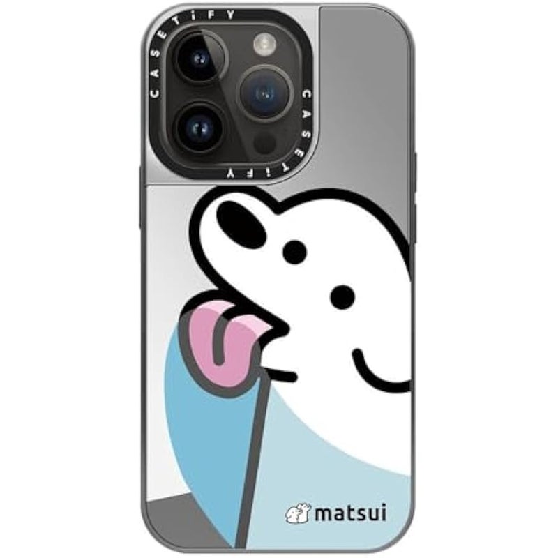 Casetify Mirror Case for iPhone 14 Pro Compatible with Magsafe - Lick - Silver on Silver - Image 3