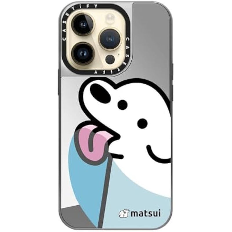 Casetify Mirror Case for iPhone 14 Pro Compatible with Magsafe - Lick - Silver on Silver - Image 4